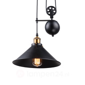 Globo Hanglamp Viktor met 1 lichtbr - in hoogte verstelb