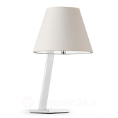 Lorefar (Faro) Mooi golvende tafellamp MOMA, wit