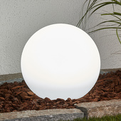 Lindby Solarkugel Lago mit LED und Erdspieß