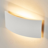 Lampenwelt Tijdloze wandlamp Naike uit gips