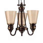 Elstead Rustieke hanglamp MAYFLOWER, 3-lichts