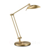 GKS Knapstein Leuke LED-bureaulamp COIRA, mat messing