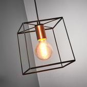 Viokef Agatha - hanglamp met metalen frame