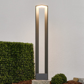 Lampenwelt Ultra moderne LED wegenlamp Jeny donkergrijs