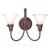 Elstead Wandlamp EMILY met koper-patina