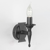 Elstead Mittelalterliche Wandleuchte SAXON 1-fl. schwarz