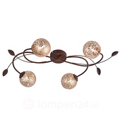 PAUL NEUHAUS Deckenlampe Greta in floralem Design, 4-fl.