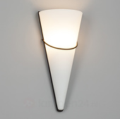Lampenwelt LED-wandlamp Melek met roestkleurige decoratie