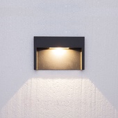 Lampenwelt Mitja buitenwandlamp met led voor inbouw, IP65