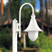LCD Hoogwaardige tuinpadverlichting Miranda, wit