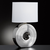 Fischer & Honsel GmbH Hoogte 54 cm - tafellamp Eye m. zilveren voet