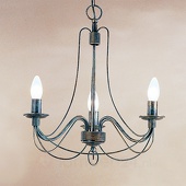 ORION 3-lichts hanglamp CLARA in landhuisstijl