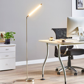 Lampenwelt Minimalistische LED-vloerlamp Jabbo voor het lezen