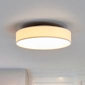 Lindby LED-Stoffdeckenlampe Saira, 30 cm, weiß