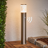 Lampenwelt Sokkellamp Lillien met LED en bewegingssensor