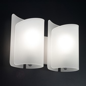 Selene Exclusieve wandlamp Papiro, 2-lichts, satin