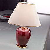 Kolarz Tafellamp Bordeaux, hoogte 34 cm, diameter 25 cm