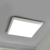 Lampenwelt Eenvoudige plafondlamp Augustin met LED, IP54