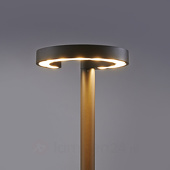 Lampenwelt Jannis ringvormige lantaarnpaal met 24W Cree led