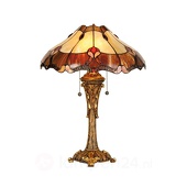 Clayre&Eef Stijlvolle tafellamp Cambria, Tiffanystijl