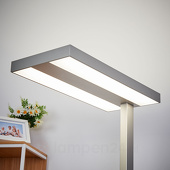 Lampenwelt Dimbare led kantoor-vloerlamp Logan