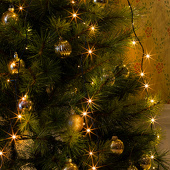 KONSTSMIDE Led-boomverlichting Kerstversiering, kerstboomdecoratie Ledlichtsnoer met ring, 5 strengen à 40 dioden, voorgemonteerd