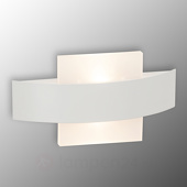 Brilliant Leuchten Solution LED Wandleuchte 26cm quadratisch weiß