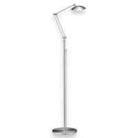 GKS Knapstein Attractieve LED-vloerlamp CURL, nikkel mat