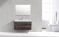 Lambinidesigns Trend Line badkamermeubel century oak 100cm, 2 kraangaten
