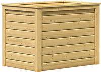 Karibu  Hochbeet LENA 19 mm Massivholz  Modell 1: 98 x 65 cm Natur 73088