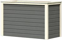 Karibu  Hochbeet LENA 19 mm Massivholz  Modell 2: 128 x 65 cm Terragrau 64565