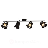 Brilliant Leuchten Movie LED Spotrohr 4flg schwarz matt
