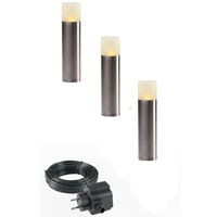 Garden Lights Oak Sokkel 12V Bundelset 3 st.