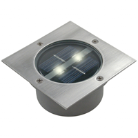 Solar Grondspot 2 LED Vierkant