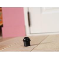 intersteel deurstopper met ring mat zwart