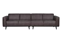 Bank Statement 4-zits 280cm eco leer grijs