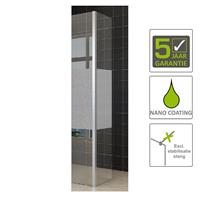 Boss&wessing BWS Zijwand Hoekprofiel Irene met Middenband 35x200 10 mm NANO Coating