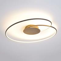 Lindby LED-Deckenlampe Joline, rostbraun, 74 cm