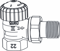 Heizkörperthermostat Eck, Thermostat Ventil Durchgang