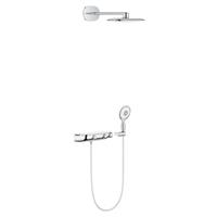 Regendoucheset Grohe Smartcontrol 36cm Mono Rond Chroom/Wit Thermostaatkraan Handdouche