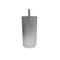 Meubelpootjes Zilveren plastic ronde meubelpoot 12 cm (M8)