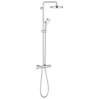 Doucheset Grohe Tempesta Cosmopolitan Showerpipe Hoofddouche 21cm Chroom met Thermostaatkraan