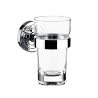 Emco - polo Glashalter, Kristallglas klar, chrom, 072000100 - 072000100