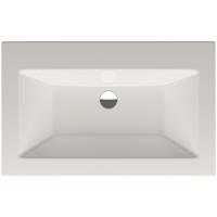 Loft inbouw wastafel zonder kraangat 80x49.5cm wit
