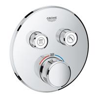 Grohe Grohtherm SmartControl afdekset douchethermostaat met omstel rond, chroom