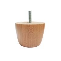 Meubelpootjes Ronde houten meubelpoot 5,5 cm (M8)