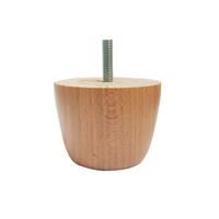 Meubelpootjes Ronde houten meubelpoot 5,5 cm (M8)