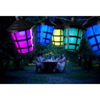 Tuinverlichting met 40 LED-lantaarns - multicolor