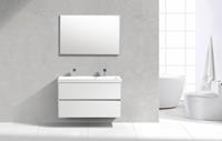 Lambinidesigns Trend Line Compact badmeubel greeploos 100cm wit