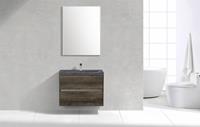 Lambinidesigns Trend Stone Compact badmeubel greeploos 80cm Century Oak